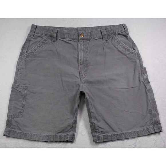 Carhartt Other - Carhartt Shorts Mens Size 40 Gray Fatigue Cotton Canvas Work Utility Pockets